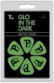 Pkt 6 Glow in the Dark Picks