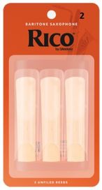 Rico 2 BARITONE SAX 3 Pack Reeds