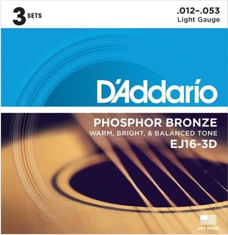D'Addario 3D EJ16 Acoustic Guitar String