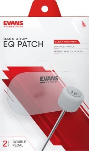 Evans EQPC2 Clear Double Bass Drum Patch