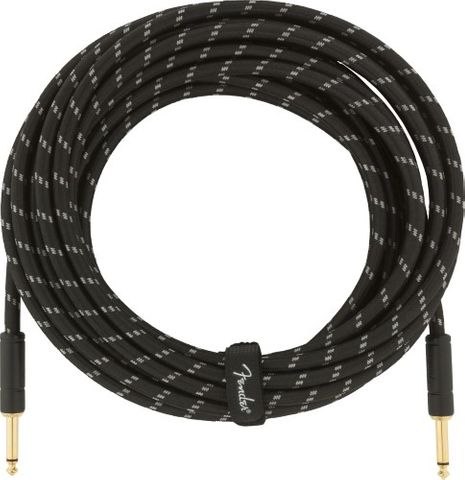 Fender Deluxe 25ft Black Tweed Cable