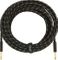 Fender Deluxe 25ft Black Tweed Cable
