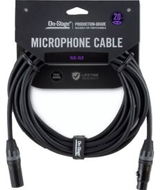 Onstage 20ft Pro Mic Cable XLR-XLR