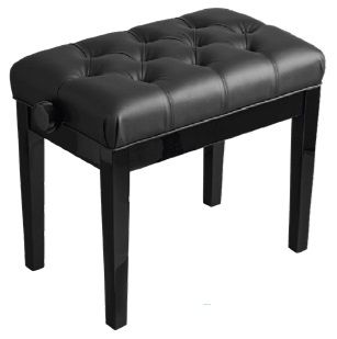Hemingway HPB24B Ebony Piano Stool