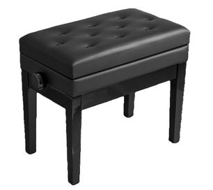 Hemingway HPB25B Black Piano Bench