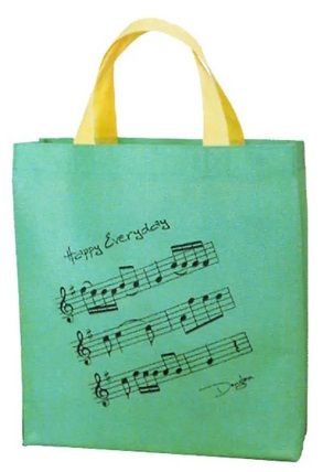 Green with Score Music Bag