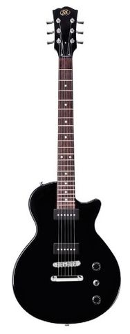 SX LEE3JBK Black LP Spec Electric Guitar