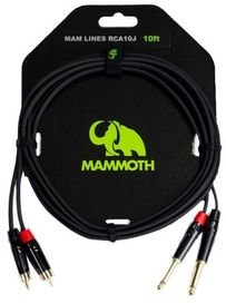 Mammoth RCA10J 10ft 2 x RCA to 2 x Jack