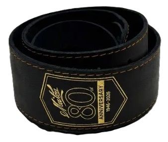 Maton 80th Black w Gold Leather Strap