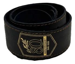 Maton 80th Black w Gold Leather Strap