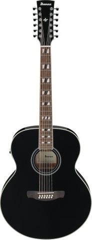 Ibanez AJ7012M1EBK Ac/El Guitar