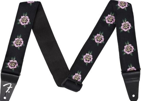 Fender Pink 2in Rose Guitar Strap