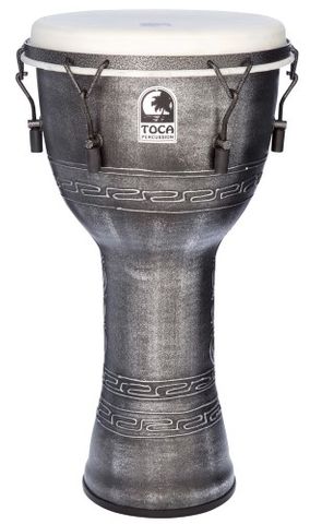 Toca 12in Antiq Silver Mech Tuned Djembe