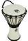 Toca 7in Metallic White Colour Djembe
