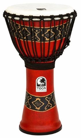 Toca 10in Red Rope Tuned Djembe Syn Head
