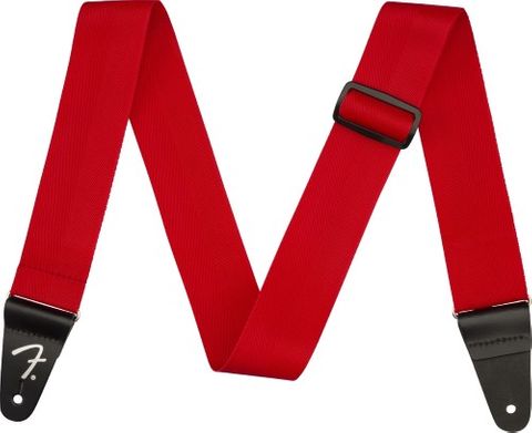Fender 2in Polypro Logo RED Strap
