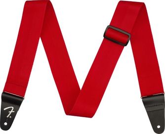 Fender 2in Polypro Logo RED Strap