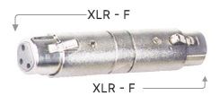 XLR(F) to XLR(F) Connector