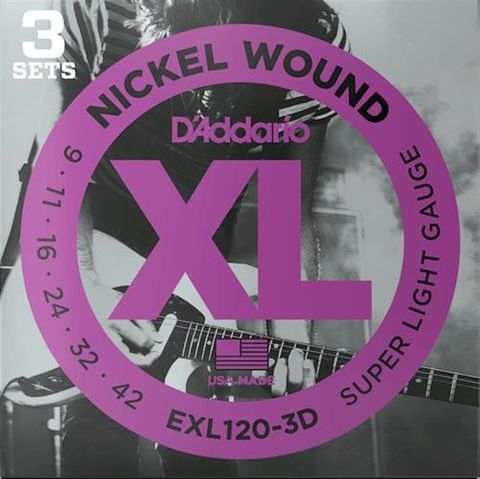 D'Addario 3D EXL120 Electric Guitar Str.