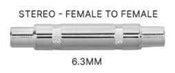Stereo F Socket to Stereo F Coupler
