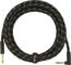 Fender Dlx 15ft Black Angled Tweed Cable