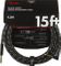 Fender Dlx 15ft Black Angled Tweed Cable