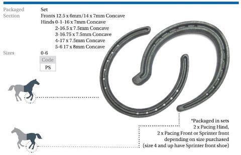 O'Dwyer Horseshoes Pacing Shoe Full Set