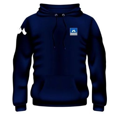 MUSTAD HOODIE IN NAVY