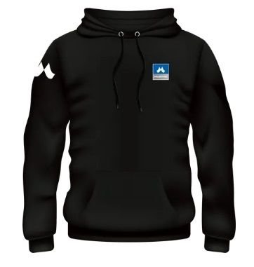 MUSTAD HOODIE IN BLACK