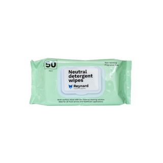 Neutral Detergent Wipes Flat Pack 50pk - Carton (12)