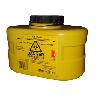 ASP Sharps Container 3.1L FITTANK with Screw Top