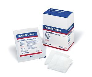 Cutisoft Gauze Swab 8Ply, 7.5x7.5cm (CGS75NS) Non-Sterile Pk 100 - Set of 5 Pks