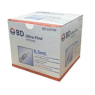 BD Insulin Syringe 0.5ml 29g x 13mm - Box (100)