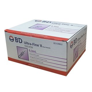 BD Insulin Syringe 0.3mL 31G x 8mm - Box (100)