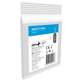 Aeropins First Aid Safety Pins Assorted - Pack (12)