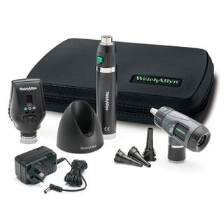 Welch Allyn 3.5V Lithium Ion Handles Diagnostic Set with MacroView/Coaxial/LED