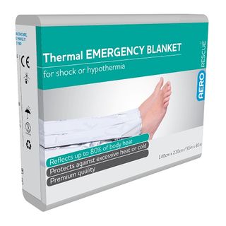 Aerorescue Emergency Thermal Blanket 140cm x 210cm - each