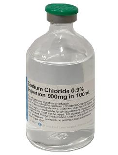 Sodium Chloride for Inj 0.9% Glass Bottle 100ml - EACH