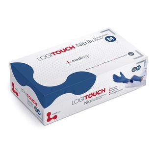 Logitouch Nitrile Blue P/F Examination Gloves - Extra Large - (Carton 2000)