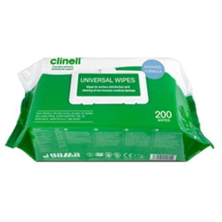 Clinell Universal Wipes FLAT PACK - Pack (200)