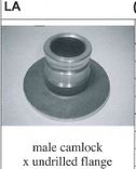 ALA ALUMINIUM CAMLOCK ADAPTOR X FLANGE