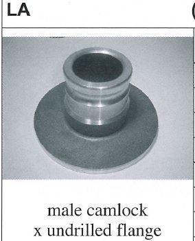 ALA ALUMINIUM CAMLOCK ADAPTOR X FLANGE