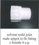 PVC FEMALE BSP X  FITTING ADAPTOR