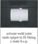 PVC MALE BSP X  FITTING ADAPTOR