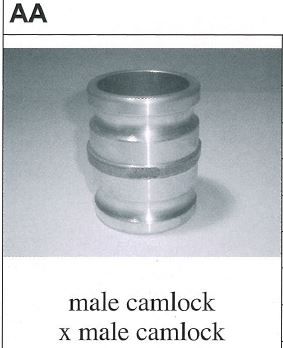 AAA ALUMINIUM CAMLOCK DOUBLE ADAPTOR