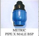 POLY METRIC MALE ADAPTOR