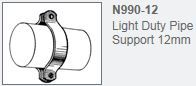 L/DUTY PIPE CLAMP 12MM