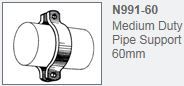 MED DUTY PIPE CLAMP 60MM