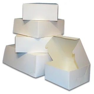 Cake Box 6x6x4" White Pk/100