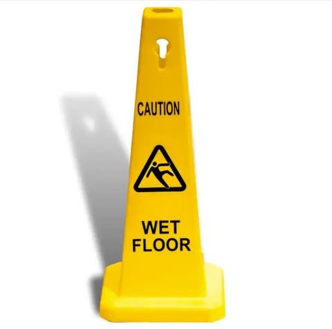 Wet Floor Cone Standard Yellow